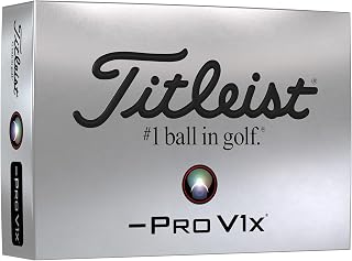 Titleist Pro V1x Left Dash Golf Balls - High Flight, Low Spin, Firmer Feel - 2 Dozen Pack $10 Savings