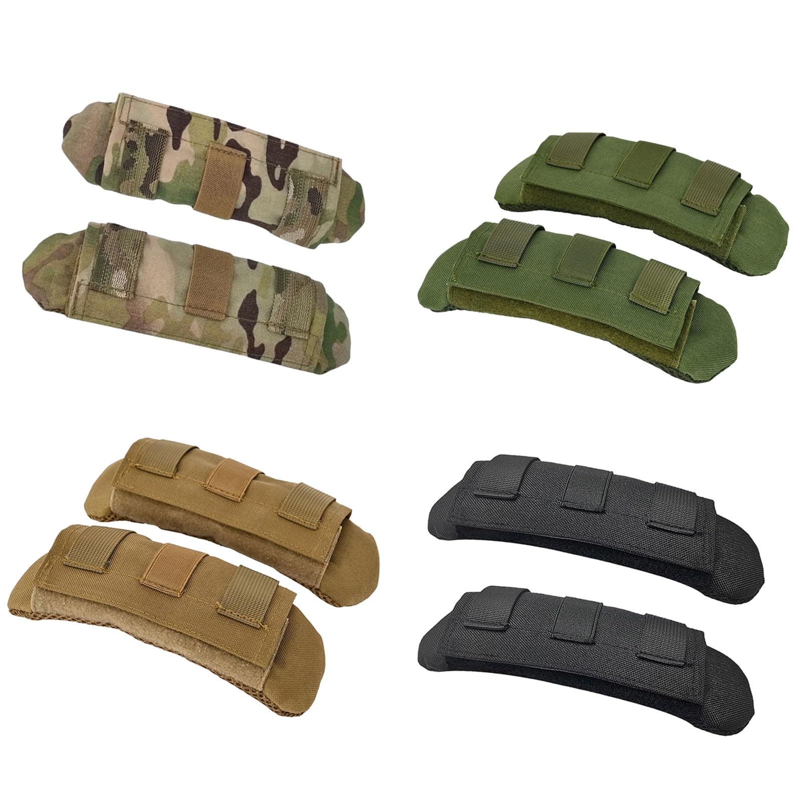 Coussinets d'épaule tactiques pour gilet, coussinets de protection amovibles universels pour sac à dos, bandoulière, sac de voyage en plein air, coussin de bandoulière amovible