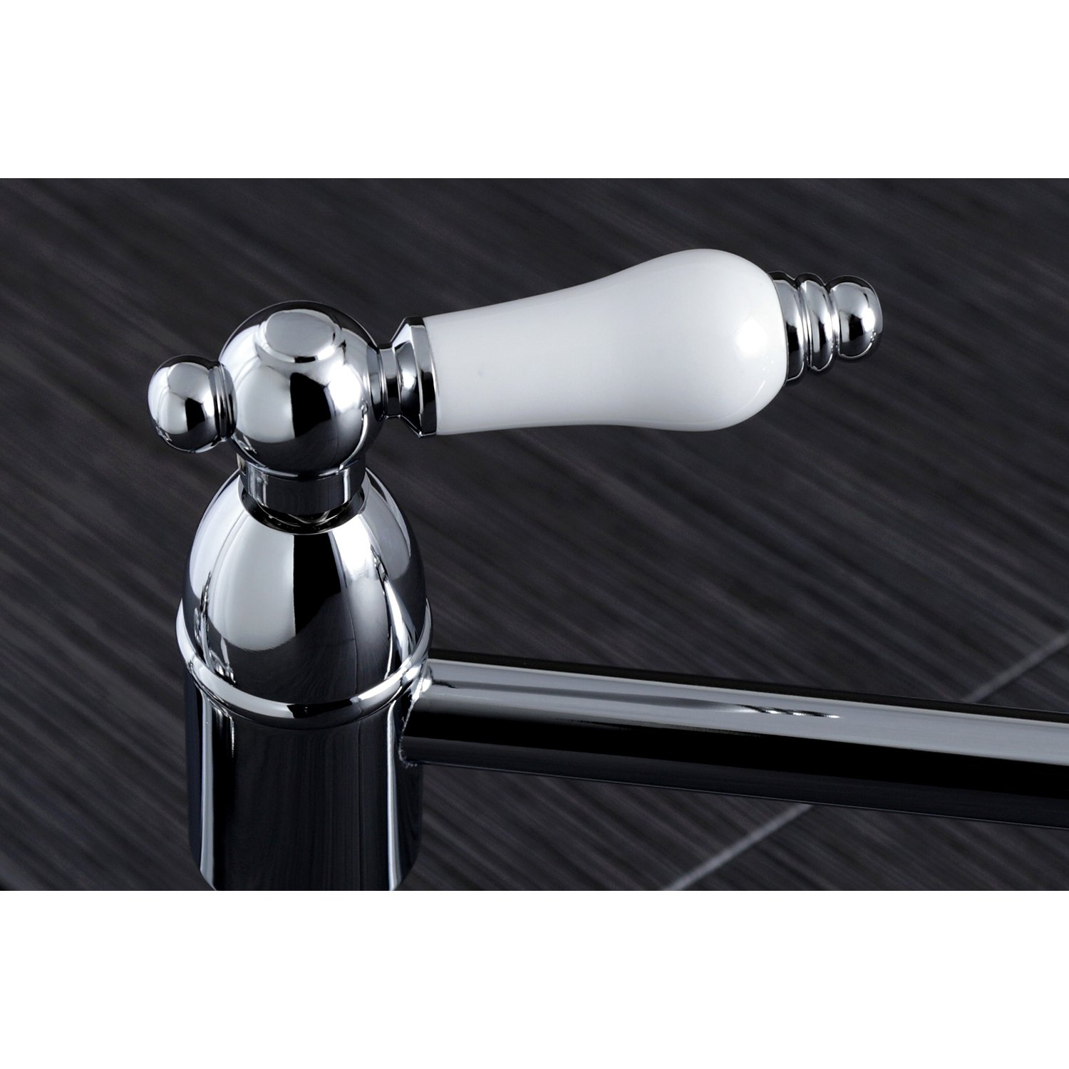 Kingston Brass KS3101PL Rubinetto a Parete per pentole, Finitura cromata, 13 Inches Length