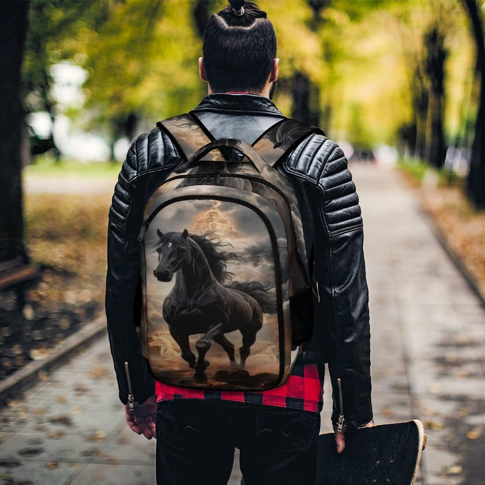 Pferd Kinderrucksäcke Pferd Schulrucksack Für Kinder Reiserucksäcke Büchertaschen Jungen Mädchen Schultasche One Size