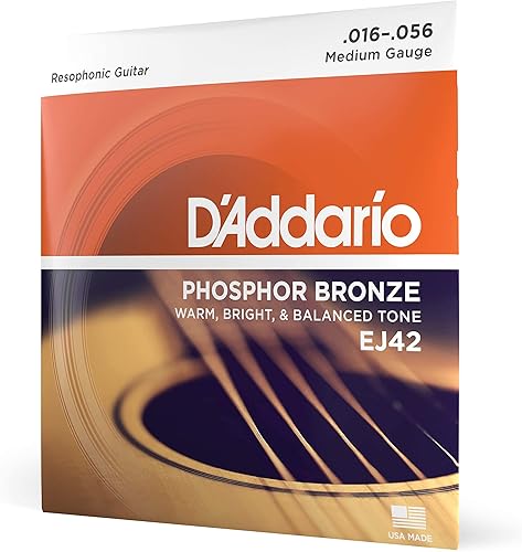 Miniatura 12 de D'Addario Cuerdas de Guitarra - Cuerdas de Guitarra Acústica de Bronce Fosforado - EJ16-3D - Espectro Tonal Rico y Completo - Para Guitarras de 6