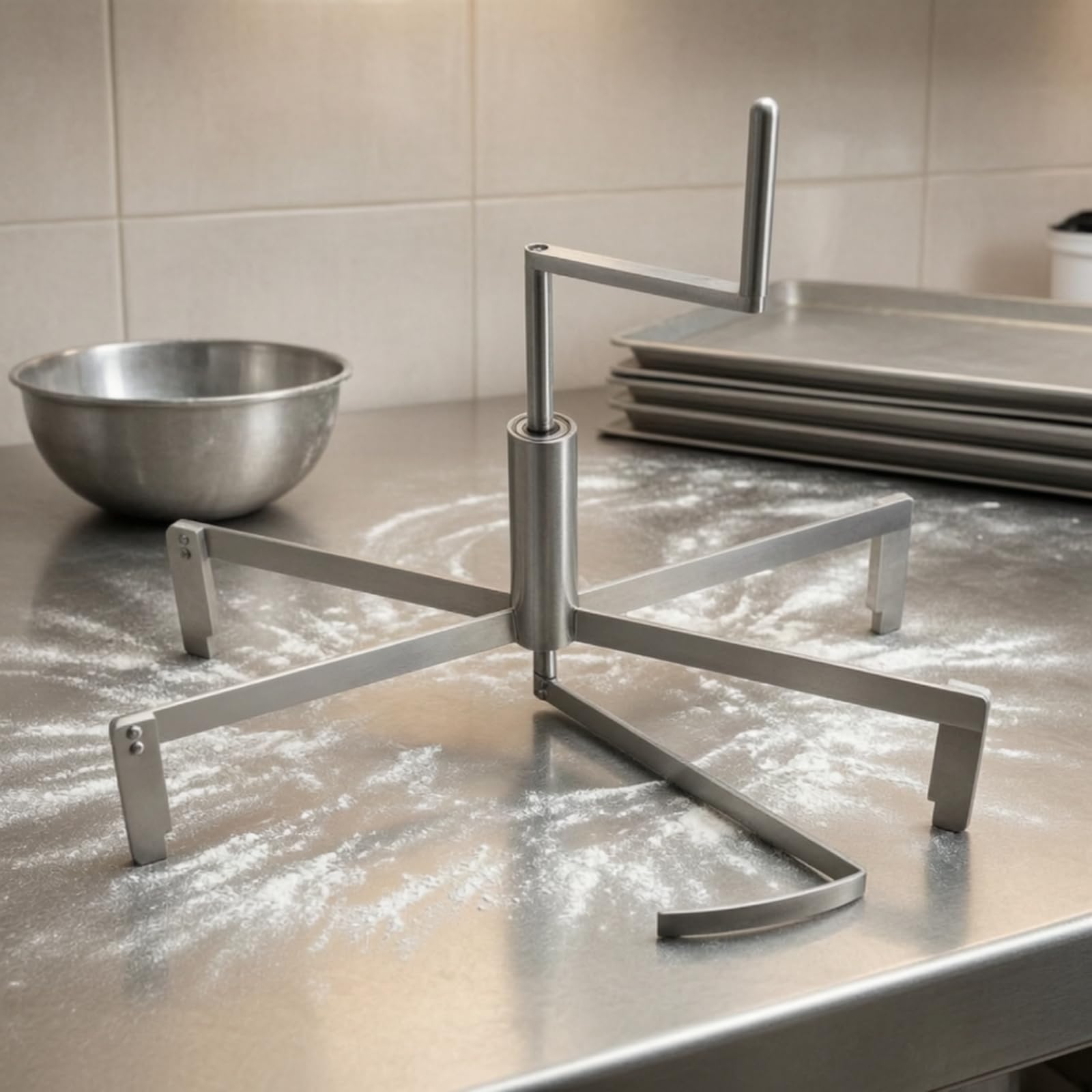 Distribuisci Crepes Manuale in Acciaio | Resistente, Distributore per Crepes, Ristoranti, Ristoratori