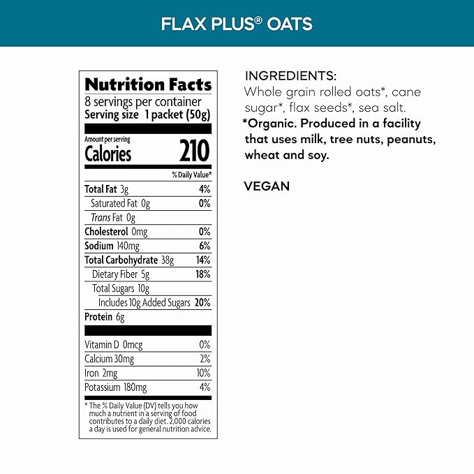 Avena Instantánea Orgánica Flax Plus Nature's Path, 14 oz (Paquete de 1) miniatura 2