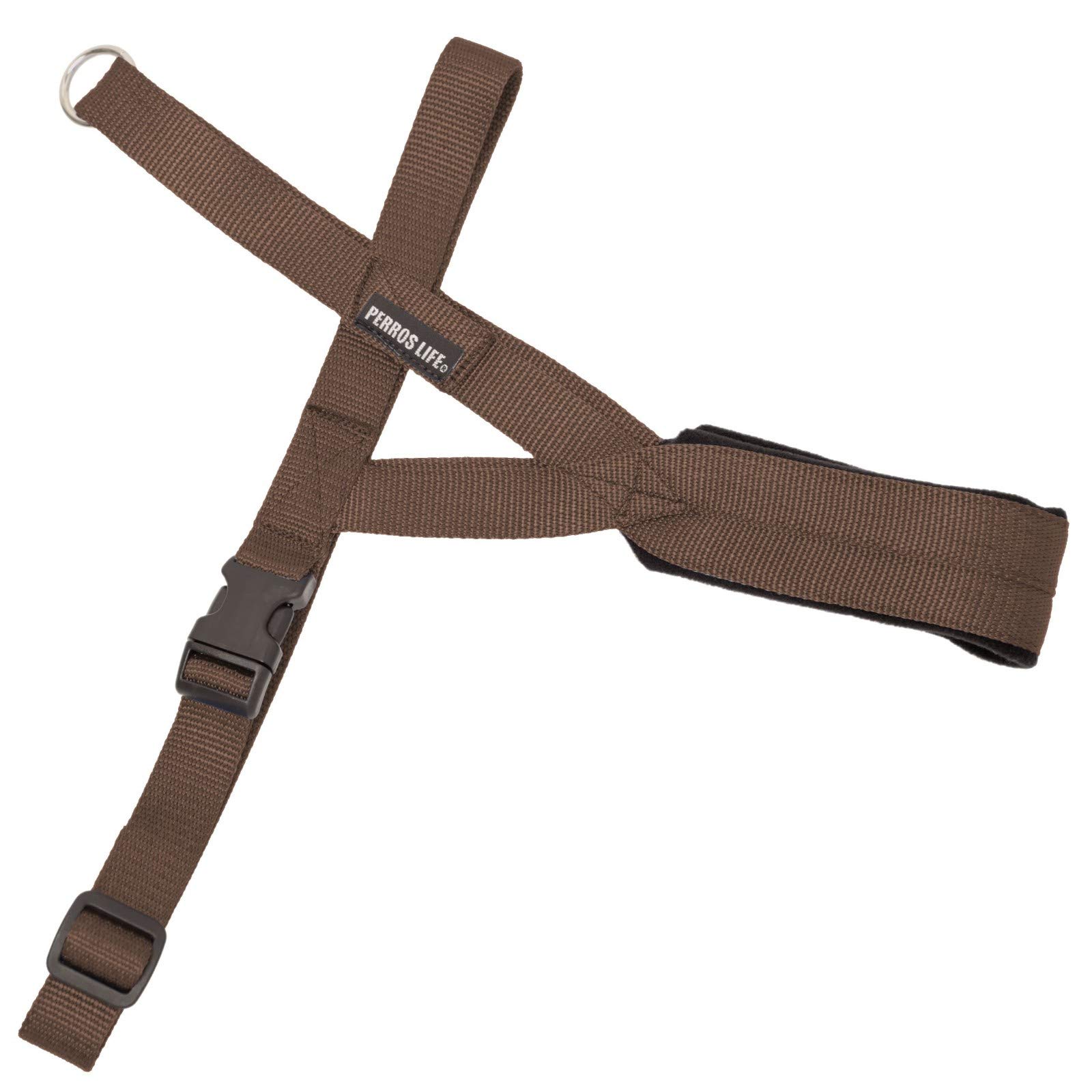 Pettorina Easy Play Cane Torace 66-82 cm Border Collie Facile e Veloce da Indossare (Marrone)