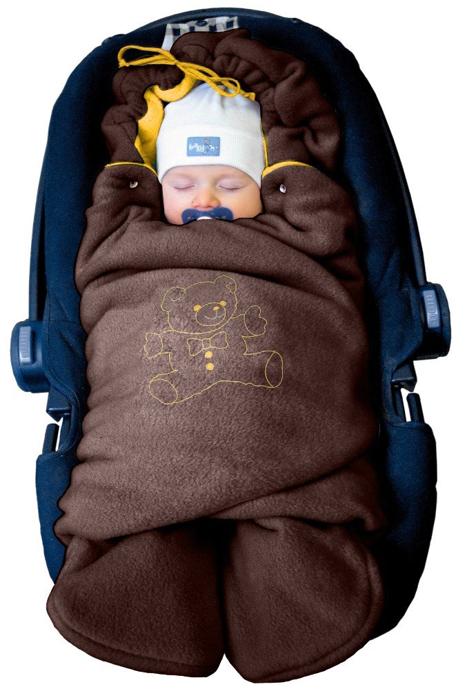 ByBoom - Baby Swaddling Wrap, Car Seat and Pram Blanket for Winter; The Original with The Bear