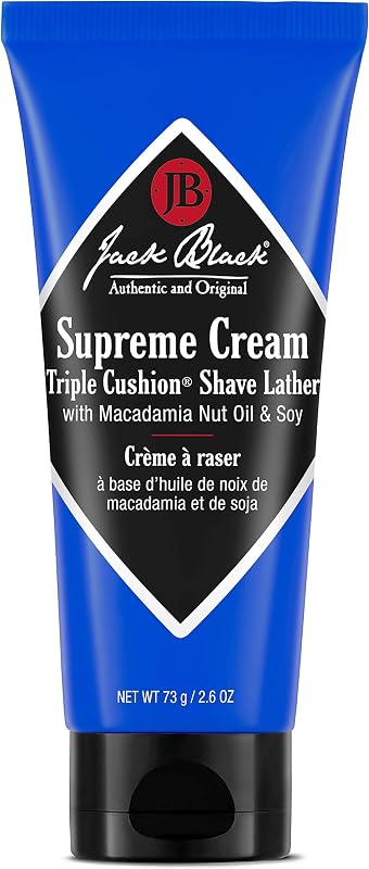 Supreme Cream Triple Cushion Shave Lather - Shaving Cream Mens, Shave Cream for Men, Jack Black Shaving Cream for Men, Shaving Lather, Mens Shaving Cream, Jack Black Shave Cream