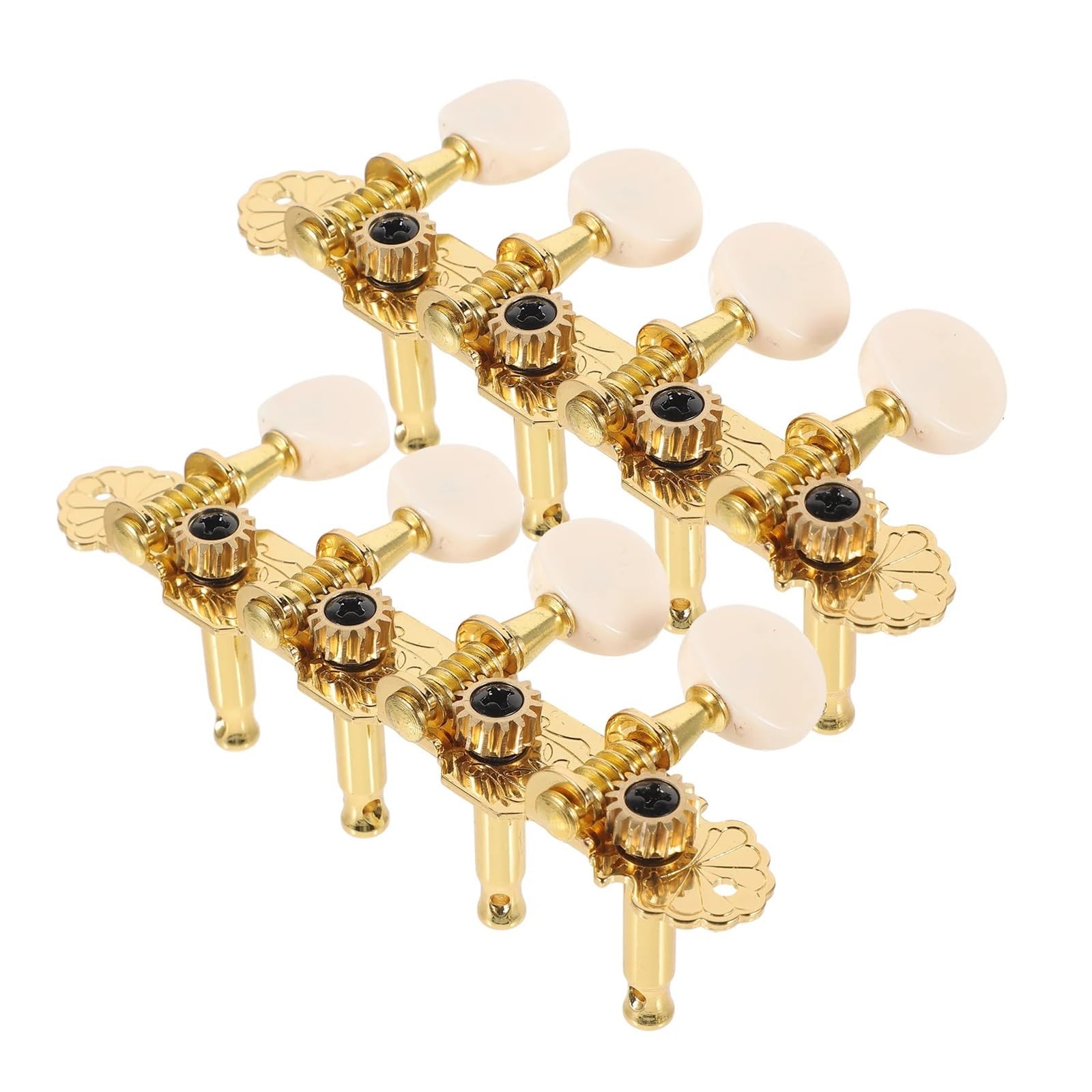 Gitarren-Tuner-Clip, Mandolinen-Tuner, Instrumentenwirbel, Ukulele, Metall, kabelloses System(Golden)