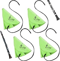 Vista 15 de Yinder 4 piezas paño de limpieza para clarinete, paño de limpieza para tubo interior, adecuado para piccolo, flauta, saxo, saxofón (negro)