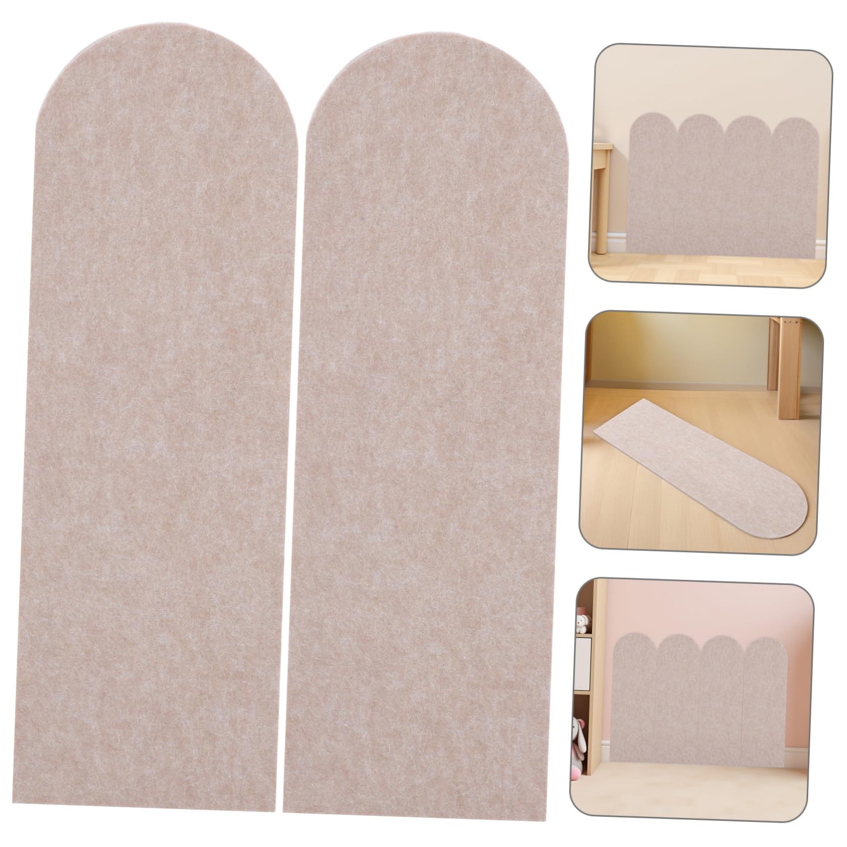 YARNOW 6pièces Panneau Mural Souple pour Salle De Jeux Protections Murales Autocollantes Rembourrage Mural pour Garçon Fille Et Sports De Sécurité