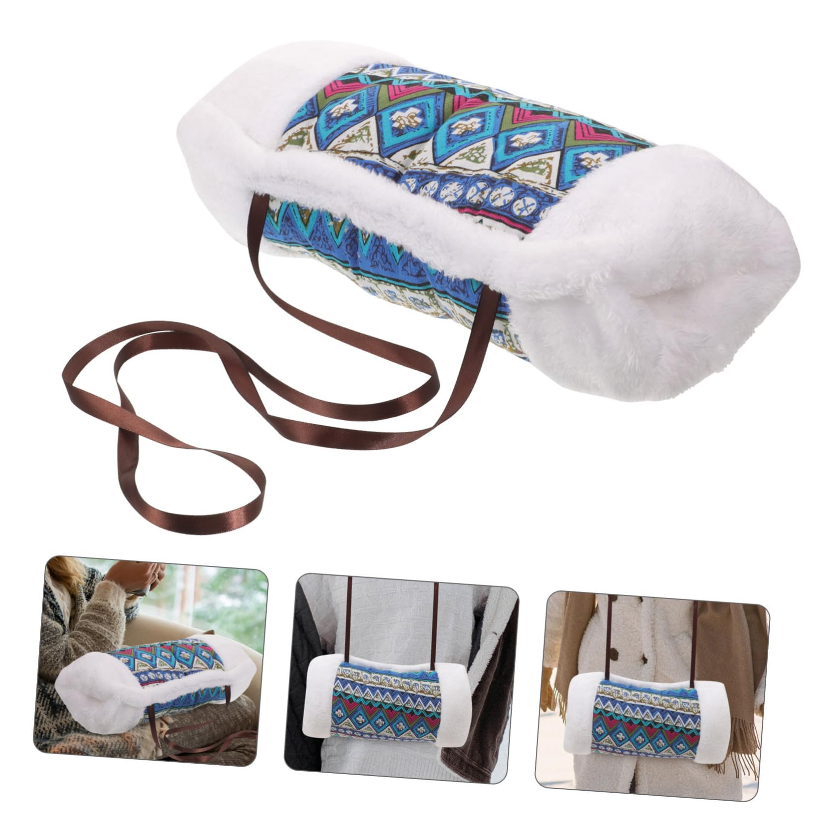 Abaodam Handwärmer Lammfell Waschbar Wiederverwendbar Stilvoller Handmuff für Winterevents Praktische Handschuhhülle für Outdoor Aktivitäten Accessoire für Kalte
