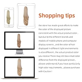 HEWEICSY Ponytail Extension,Hair Extension Ponytail 20 Long Claw Hair Extension Synthetic Wavy Straight Hairpieces Ponytail Clip in Ponytail Wig Daily Fluffy Pony Tail for Women(Blonde)