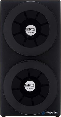 Miniatura 2 de San Jamar Sentry - Armario dispensador de tazas, 2 niveles con anillos negros para restaurantes, comedores y comida rápida, plástico, 15.125 x 7.75