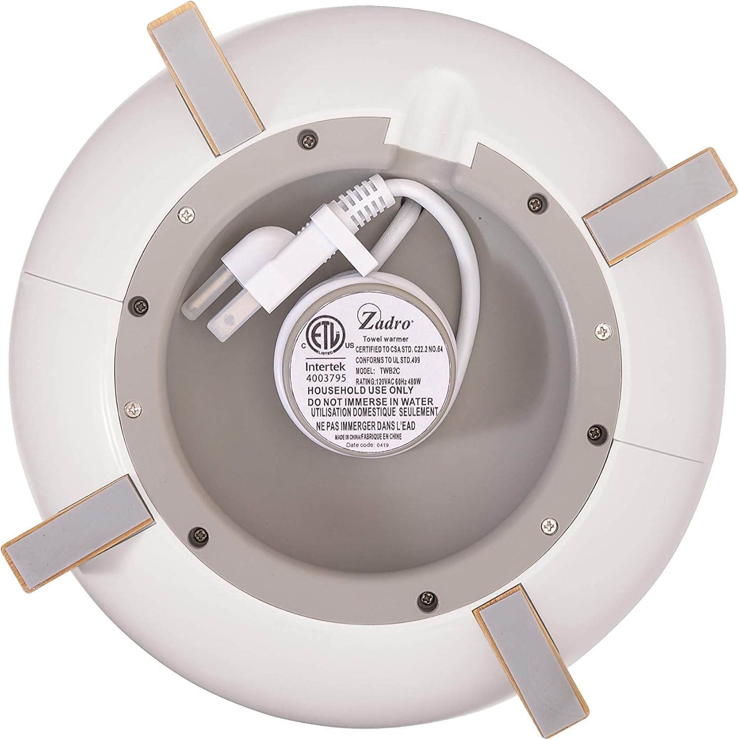 Zadro XL Towel Warmer (White) + 3.5" LED Compact Travel Mirror & Carrying Pouch : Beauty & Personal Care