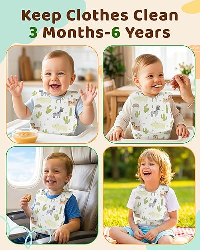 Miniatura 8 de Lictin Disposable Baby Bibs, Individually Packaged, Hygienic and Convenient for Toddler, Baby Travel Essentials, 2050pcs