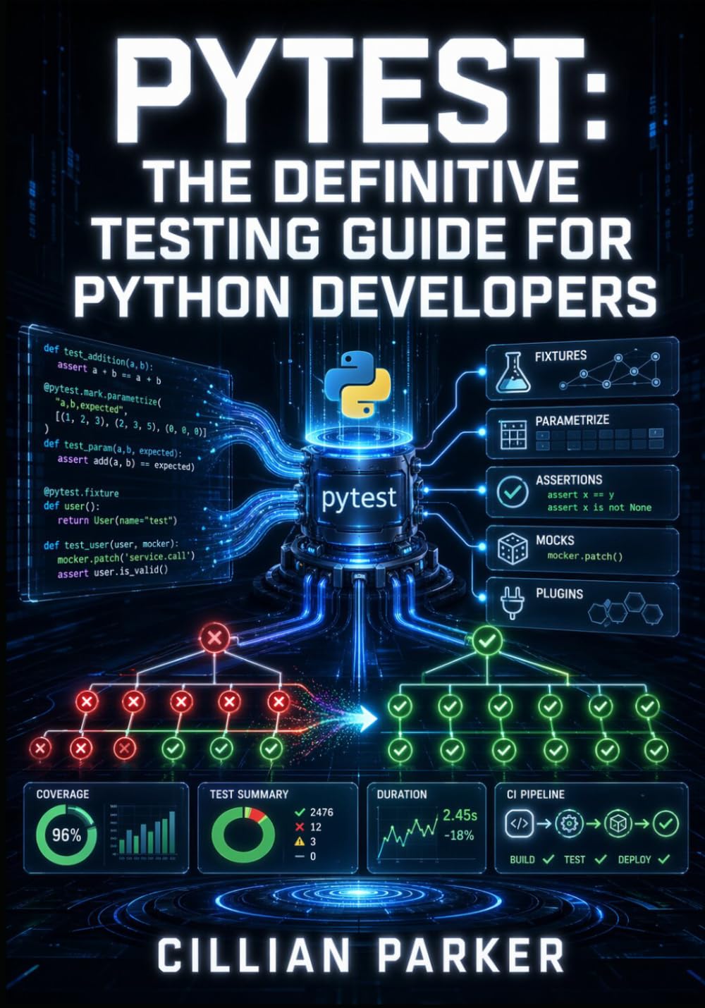 PYTEST: THE DEFINITIVE TESTING GUIDE FOR PYTHON DEVELOPERS: Fixtures, Parametrize, Mocking, Plugins, Coverage, and Test-Driven Development for Scalable Python Applications
