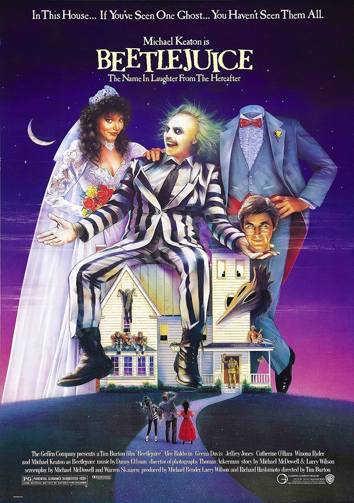 Beetlejuice Poster/Print/Picture Satin Photo Paper - A4-210mm x 297mm