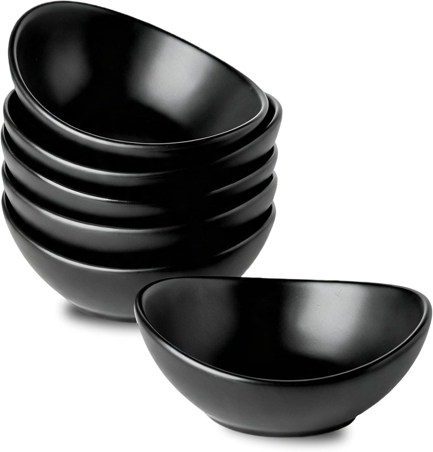 UIBFCWN 25 Pack Soy Sauce Dishes, 3 oz Ceramic Dipping Bowls, 4-Inch