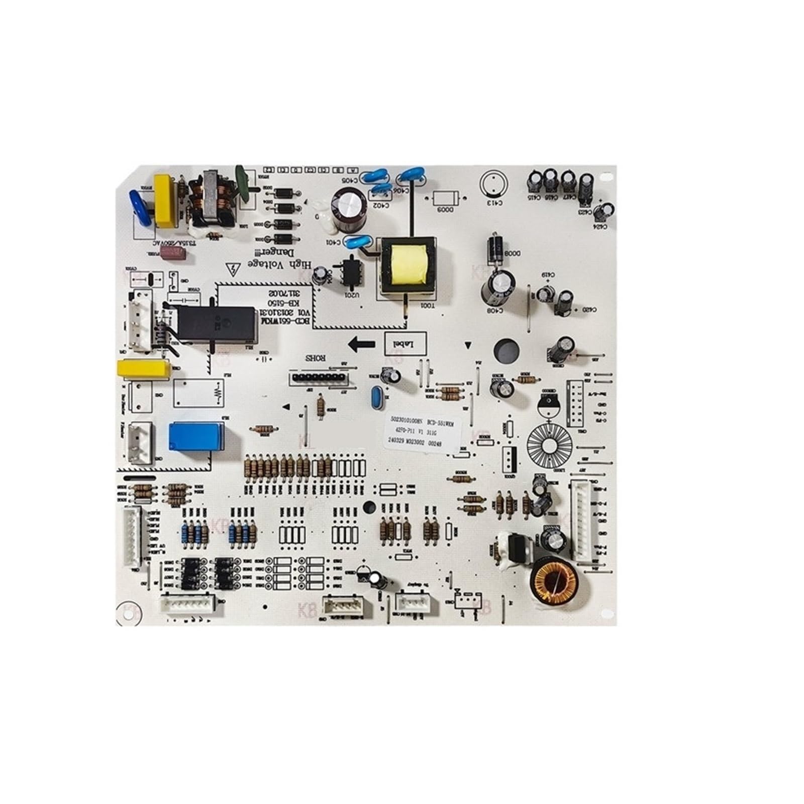 YTGWLKCO Refrigerator Motherboard Accessories, Compatible for Midea, 50230101008N Computer Board Power Board Control Board BCD-551WKM, Refrigerator Inverter Board