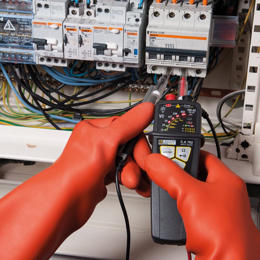 Chauvin Arnoux CA762 Probador de ausencia de voltaje de equipo de prueba, hasta 690 VAC, IP2X