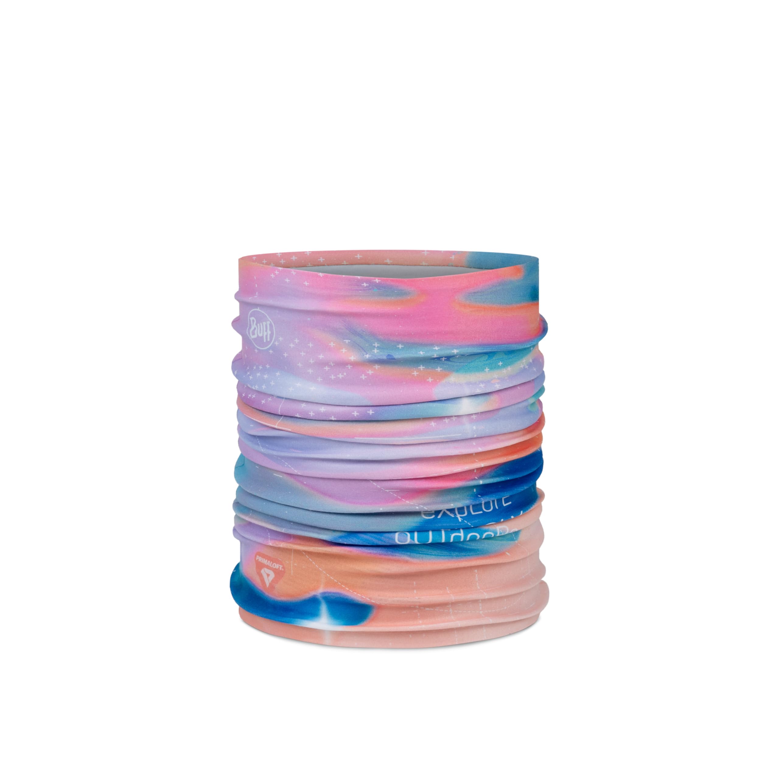 Buff®| Thermonet Neckwarmer Youth, Warm, Comfortable, Recycled Materials, Lightweight, Breathable, Thermal Insulation, Snow, One Size, Pink