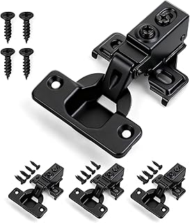 Silent 3D Soft-Closing Stainless Steel Concealed Hinge, with Built-in Damper, Made of Sturdy and Durable Steel, Suitable for 1/2-inch Overlay Kitchen cabinets