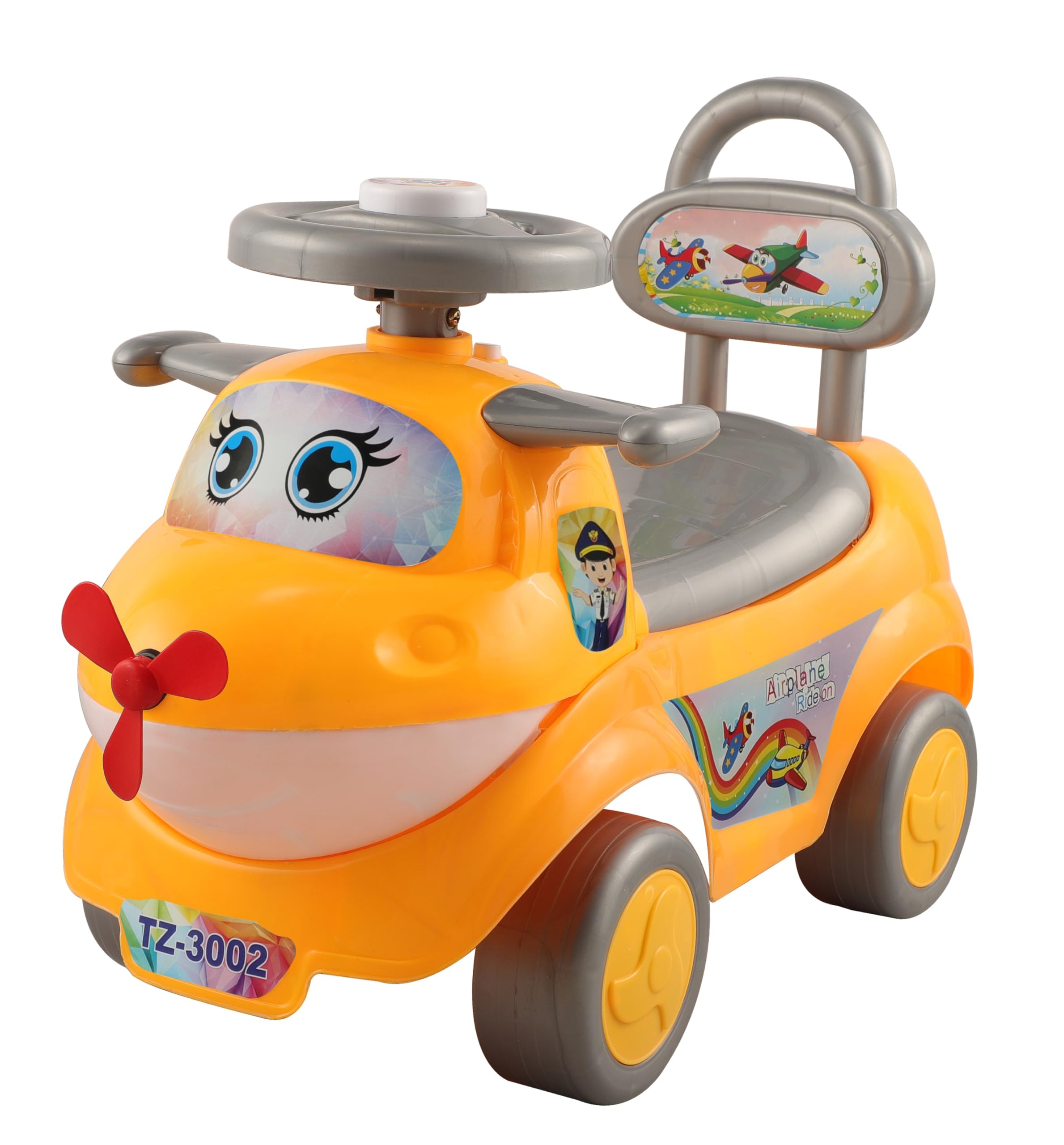 Toyzoy Starlight Manual Push Ride On with Music & Light for Kids