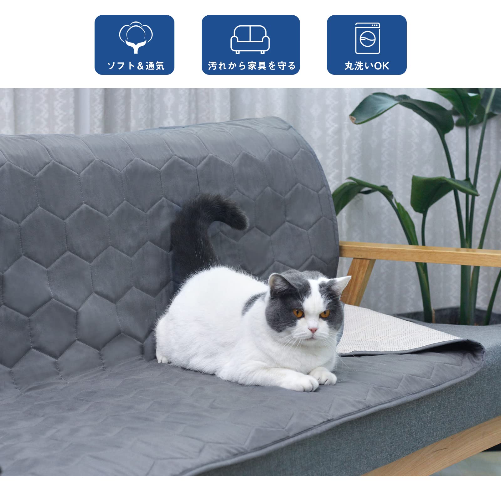 Amazon.co.jp: 防水カバー ベッド ソファー 防水シーツ 大判 シングル