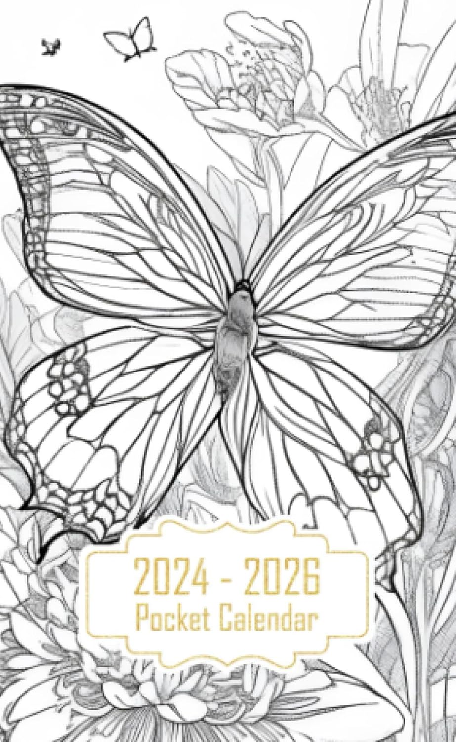 Pocket Calendar 20242026 TwoYear Monthly Planner for Purse , 36