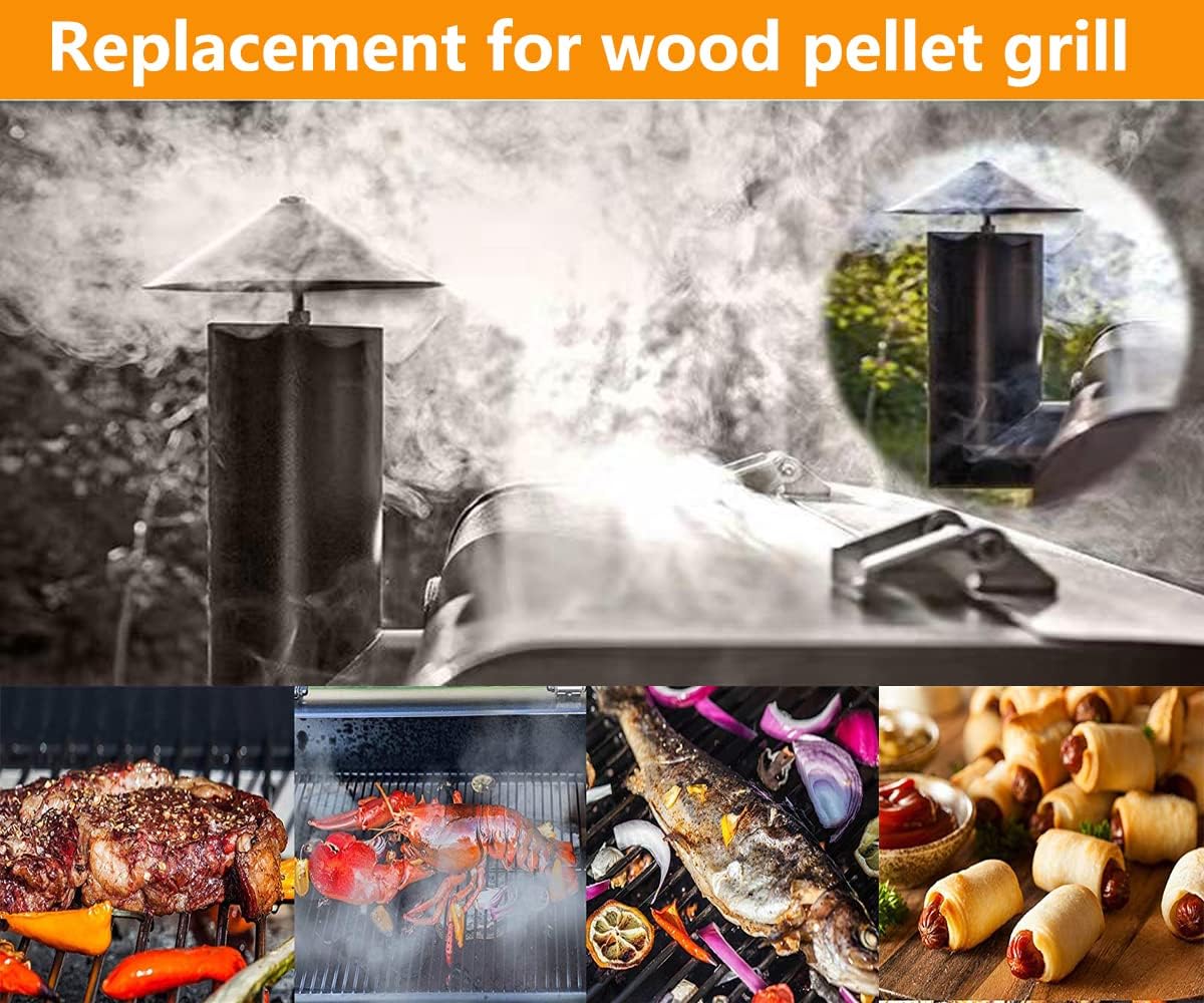 Buy FCCUM Replacement Pellet Grill Chimney Cap, Compatible with Many Pit boss, Traeger, Camp