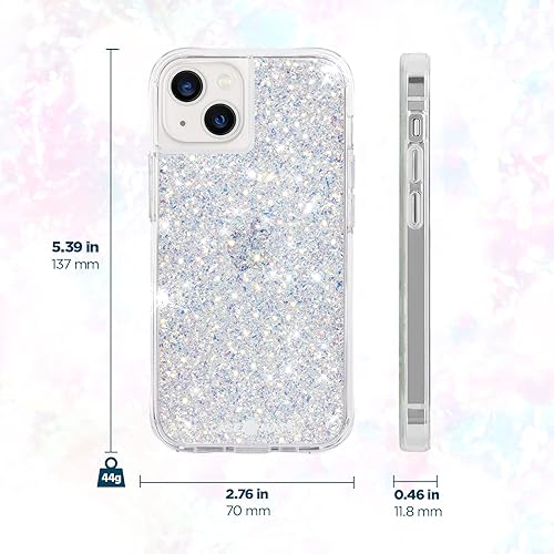 Miniatura 3 de Case-Mate - Funda Twinkle para iPhone 13 Mini con elementos decorativos reflectantes, protección contra caídas desde 10 pies, 5.4 pulgadas, diseño