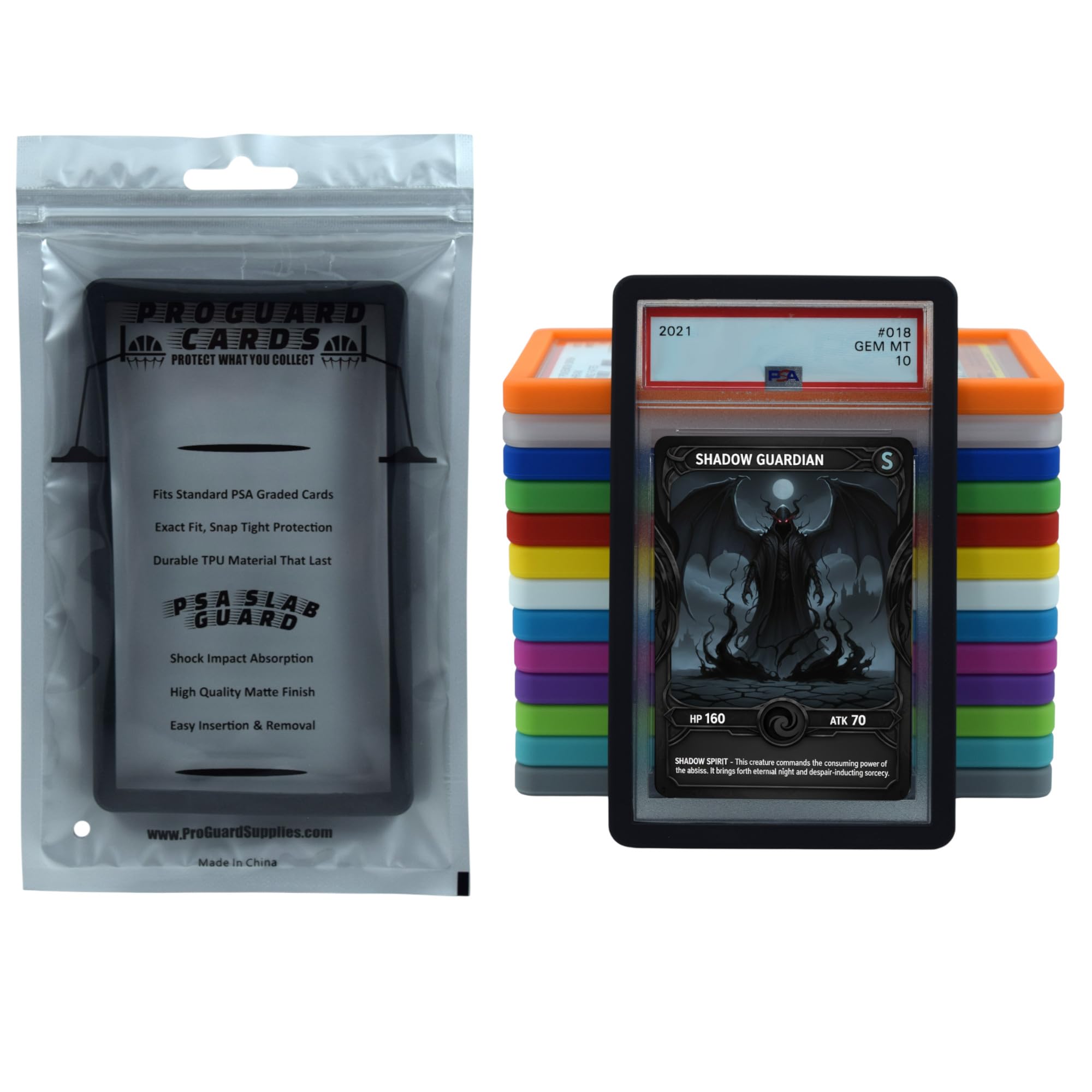 Amazon.com: ProGuard Cards PSA Slab Guard Bumper for Standard PSA Graded  Cards | Strong TPU, Exact Fit, Snap Tight Protection | Shock Absorption