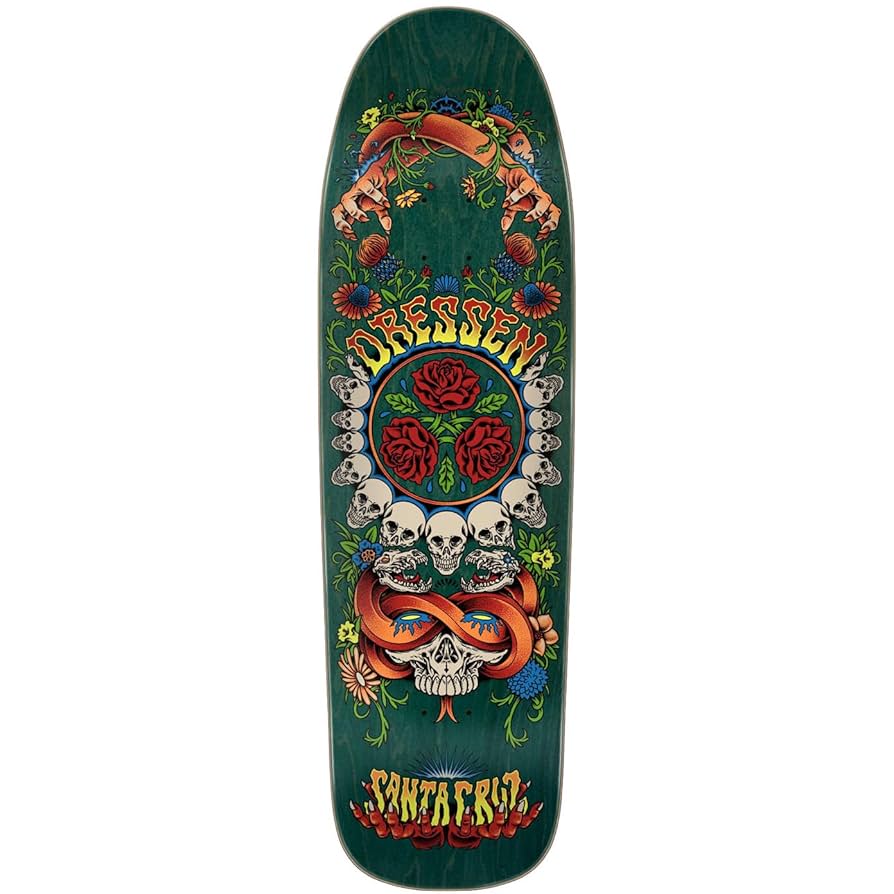 Santa Cruz Eric Dressen Rose デッキ Santa Cruz Dressen Rose Cross Shaped Deck 9.31