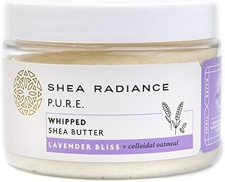 Shea Radiance Whipped Shea Butter w/Colloidal Oatmeal - Blended w/Skin-Soothing Oatmeal & Moisturizing Rice Bran Oil | Lav...