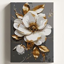 Say larla Boyama Tuval Hobi Seti ALTIN  EK Temal  F r a ve Boya Dahil Set  tal  40x50 CM Kendin Yap Say larla Tuval Boya Kiti KASNAKLI