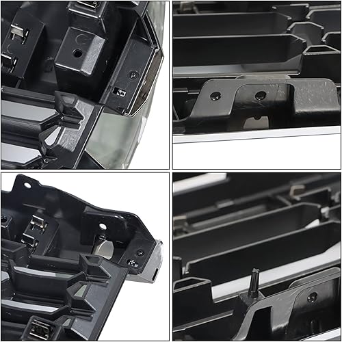 Miniatura 4 de waltyotur Rejilla superior delantera cromada de repuesto para Chevy Silverado 1500 2016 2017 2018 2019 84602489