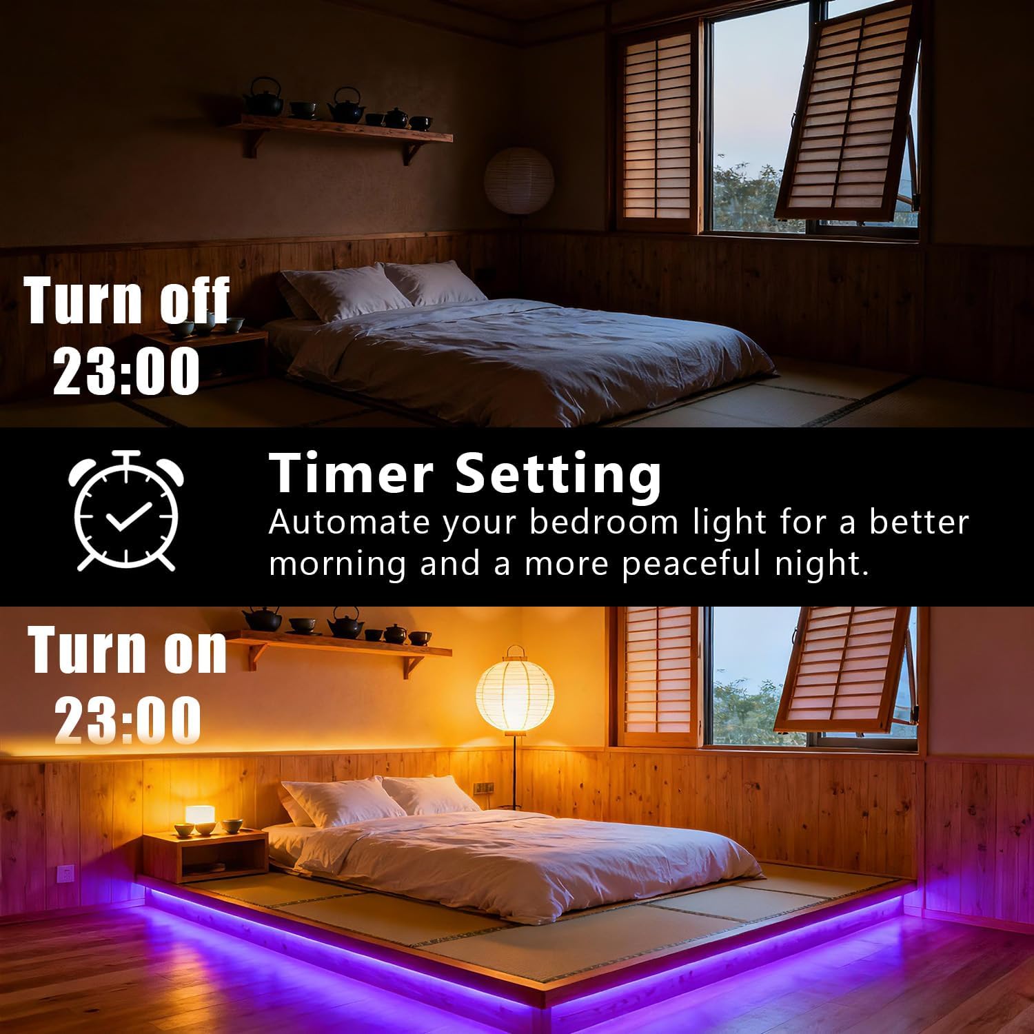 DAYBETTER Smart RGB Led Strip Lights, 150ft Led Lights for Bedroom with App Control, Multicolor Changing Led Light Strips Apply for Home Decor, Living Room, Kitchen, Home Party Decoration thumbnail