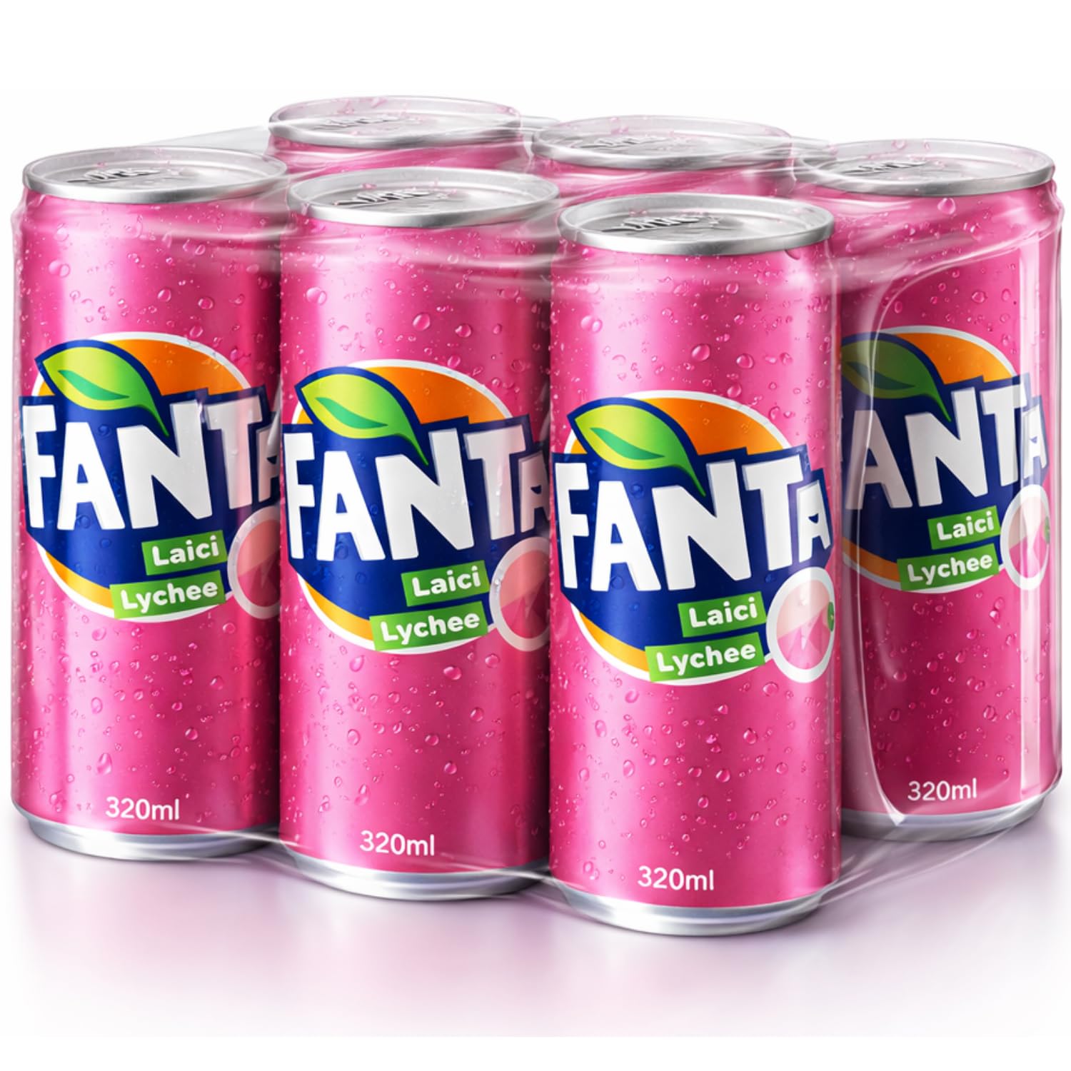 FANTA - Lychee Flavoured Carbonated Soft Drink (6 x 320ml), By COUGAR | Refreshing Fizzy Fruit Beverage | Sweet Tropical Lychee Taste | Chilled Ready To Drink Soda | Party & Everyday Refreshment Drink – (Imported - MALAYSIA)-image-26