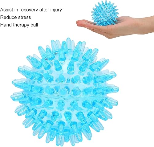 Miniatura 7 de Pelota de masaje suave y transparente de 2.8 in para manos y muñecas, alivio del estrés, rodillo muscular de tejido profundo, herramienta de