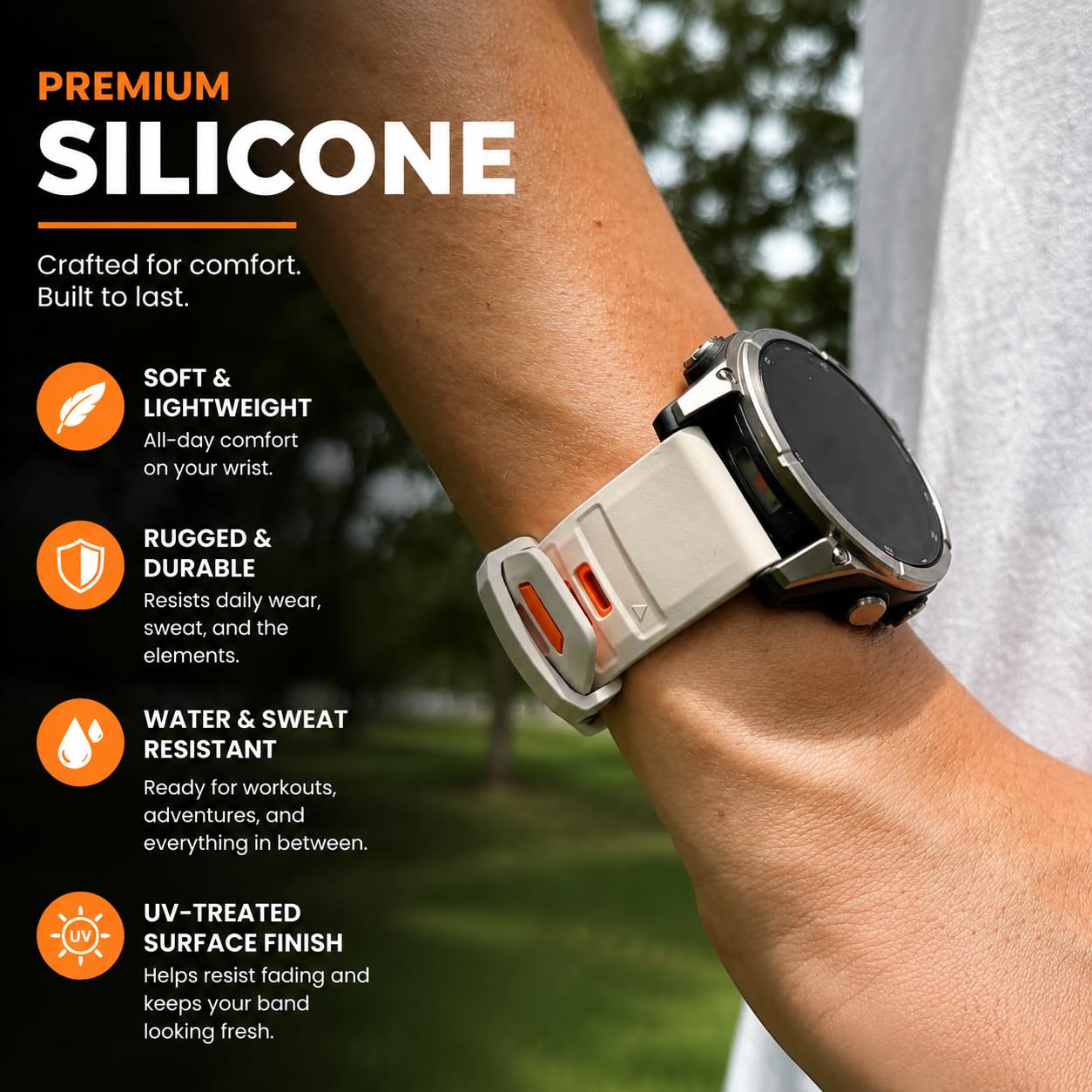 Bracelet de montre 26 mm pour Garmin Fenix 8 51 mm, tactix Delta