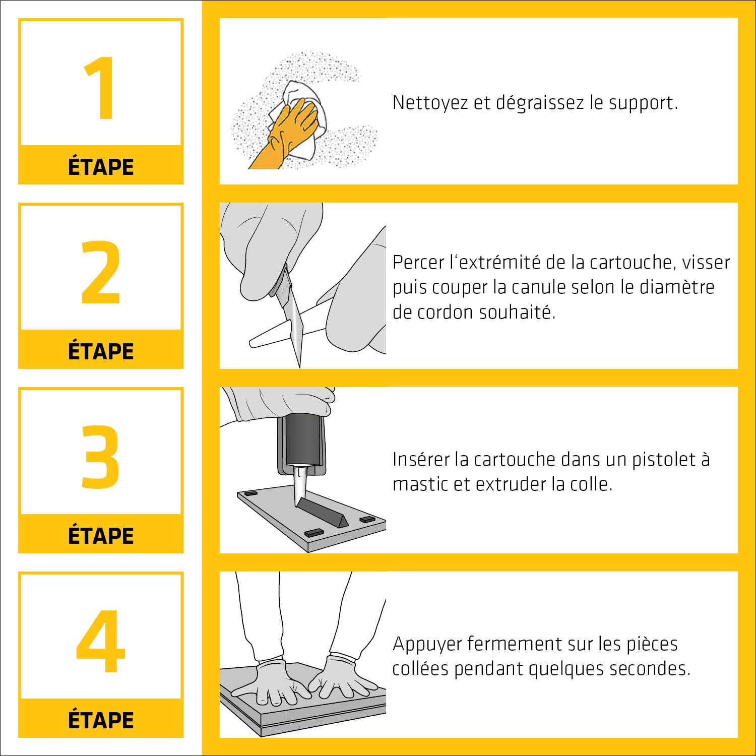 SIKA - Colle puissante - Sikaflex-119 High Tack - Blanc - Carton 12x300ml | Collage d’objets lourds - Intérieur et extérieur - Maintien immédiat élevé - Séchage rapide