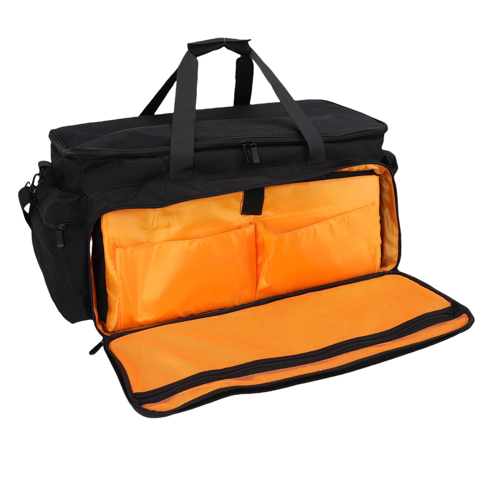 J Gig Bag con 6 Divisori Rimovibili, Borsa per Cavi DJ con Custodia per Laptop, Borsa da Viaggio per Musicisti di Grande capacità per Attrezzatura DJ, Attrezzatura Musicale e