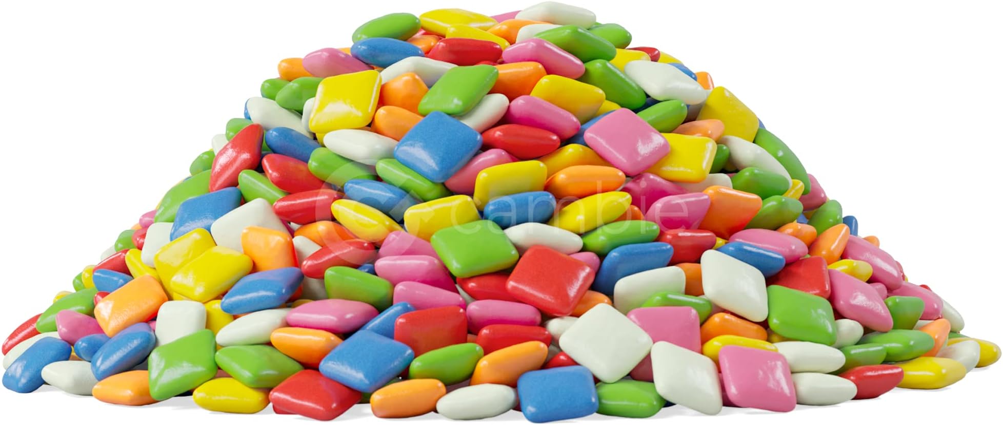 Boo Boo Bytes Chiclets Gum by Cambie | Assorted Colors of Chiclet Chewing Gum | Deliciously Sweet & Nostalgic | Perfect for Gumball Machines | Repackaged Fresh in a Resealable Pouch | 5 lbs
