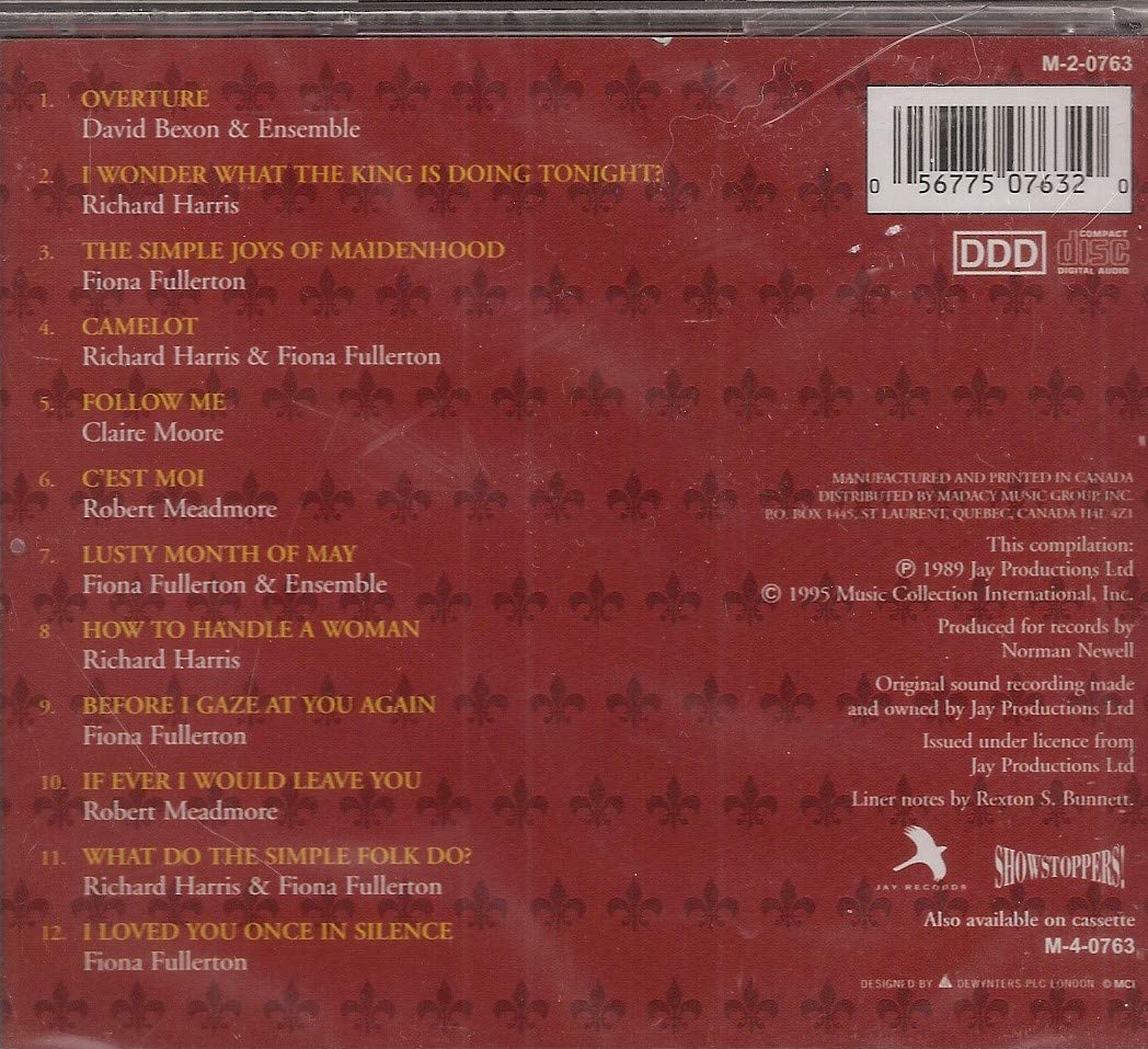 Camelot: Highlights from the 1982 London Cast Production [Audio CD]