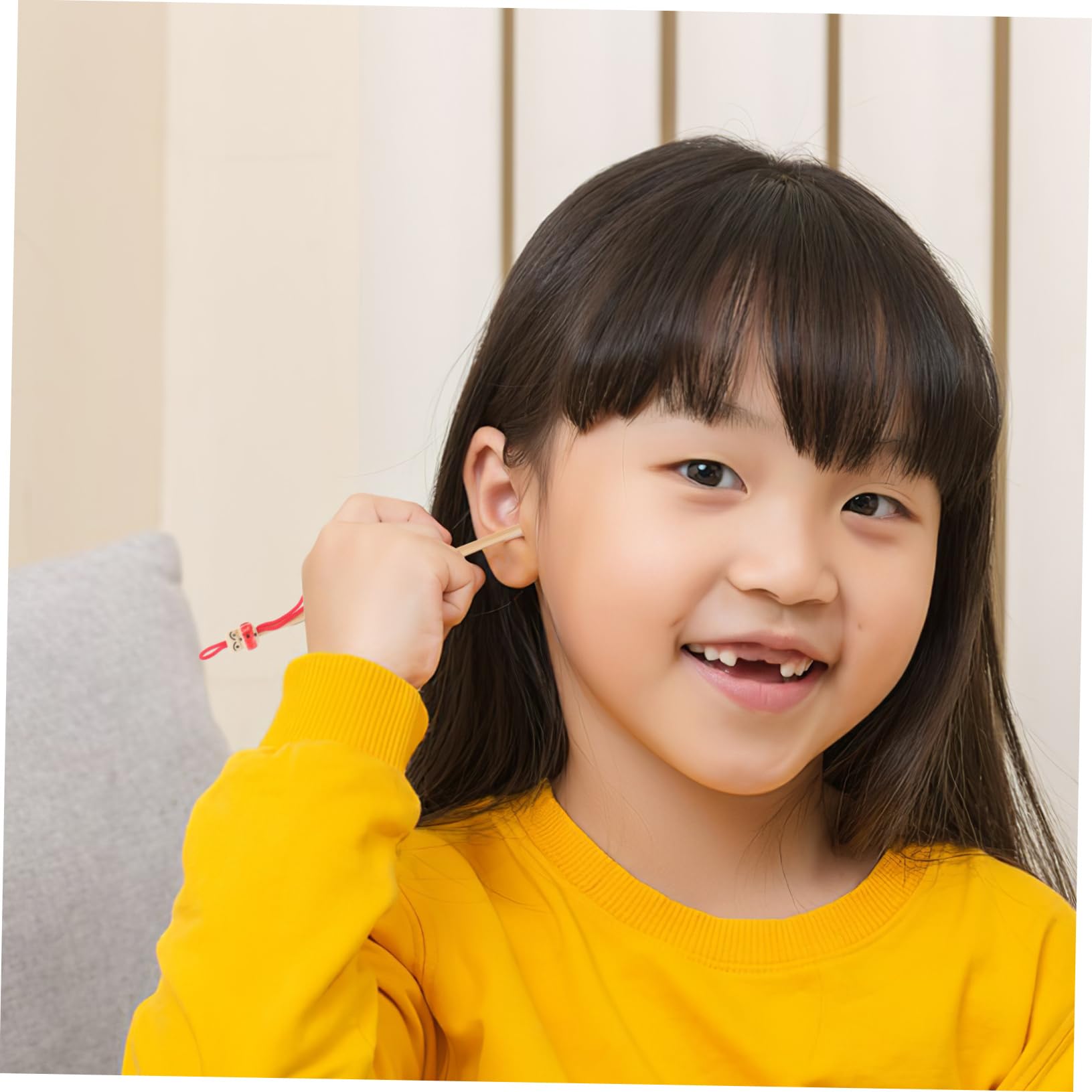 GOOHOCHY 5pcs Bamboo Ear Spoon Set for Cleaning Safe Gentle Earwax Removal Tools Portable Design