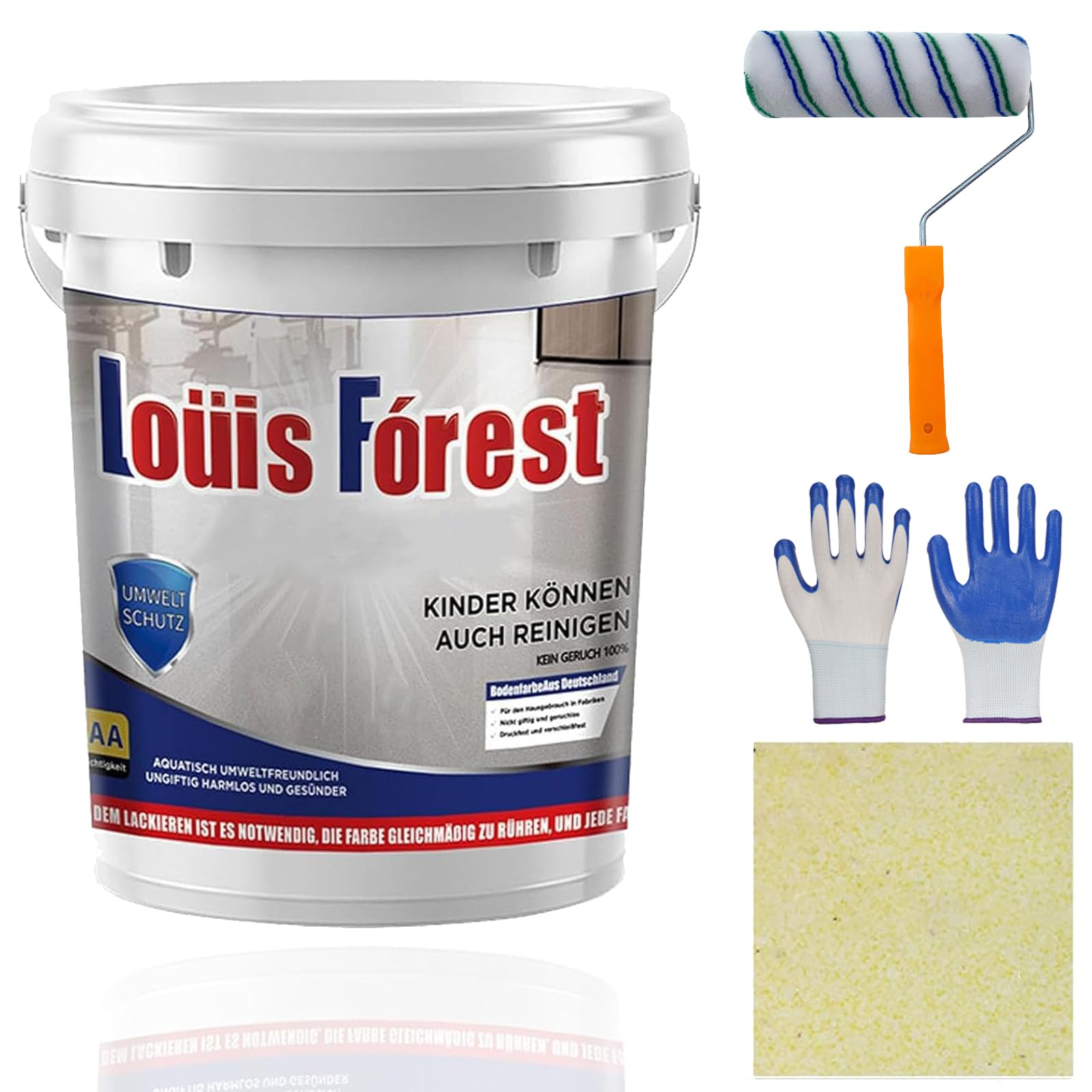 Resina Epoxi Suelo, Louis Forest Epoxy Floor Paint, Resina Epoxi Transparente, Pintura Epoxica Para Suelos, Re-sina Epoxica Para Suelos,Revestimiento De Pisos Epoxy, Garaje (beige)