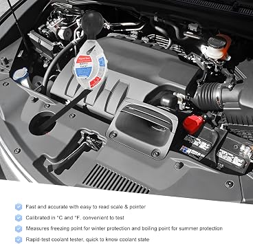 Car Battery Hydrometer Tester, Deep Cycle Battery Hydrometer Acid Quality Fast Detection Tool, Professional Rapid Batteries Density Analyzer Acid Tester for 6V 12V 24V Vehicle