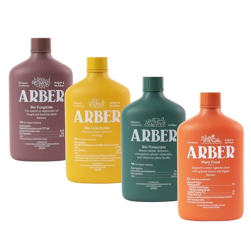 Arber Kit orgánico holístico de salud para plantas de interior y exterior, jardines de verduras y hierbas y flores vibrantes