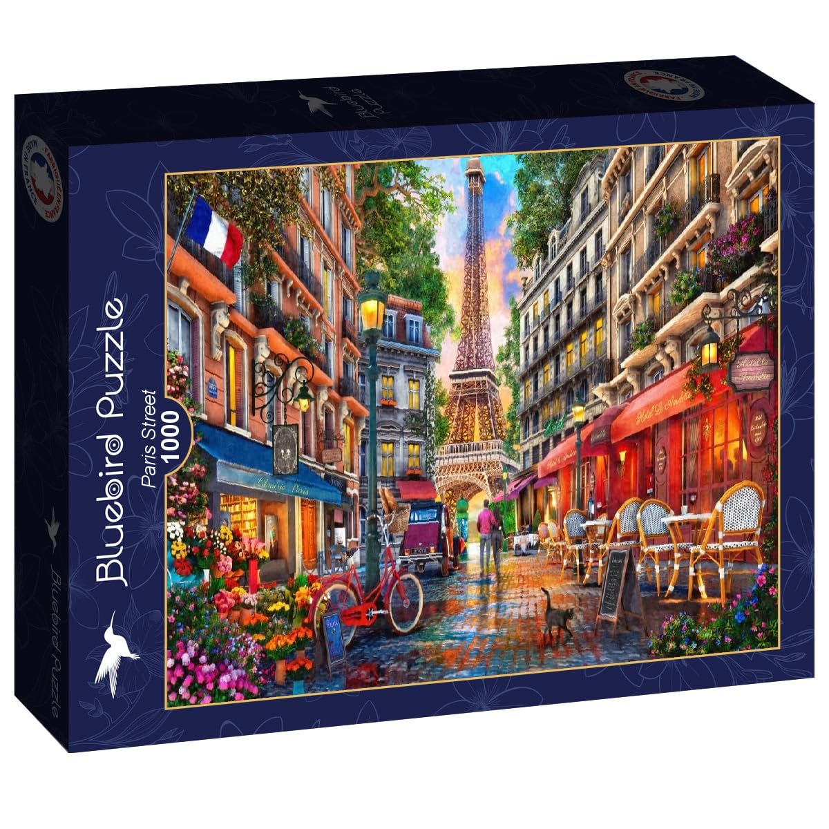 Bluebird Puzzle „Paris Street“ – 1000 Teile, Eiffelturm-Motiv, Für Erwachsene