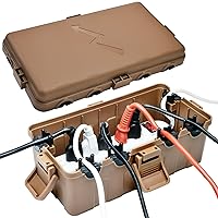 Vista 15 de Hrensaw Caja de conexión eléctrica pequeña resistente a la intemperie (interior de 5.5 x 3 x 2.2 pulgadas), caja eléctrica para exteriores
