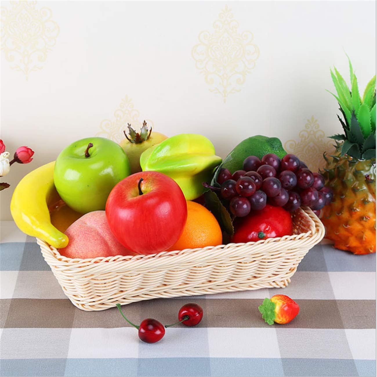 Zzooi 3PCS Artificial High Simulation Starfruit Fake Carambola Faux Averrhoa Carambola